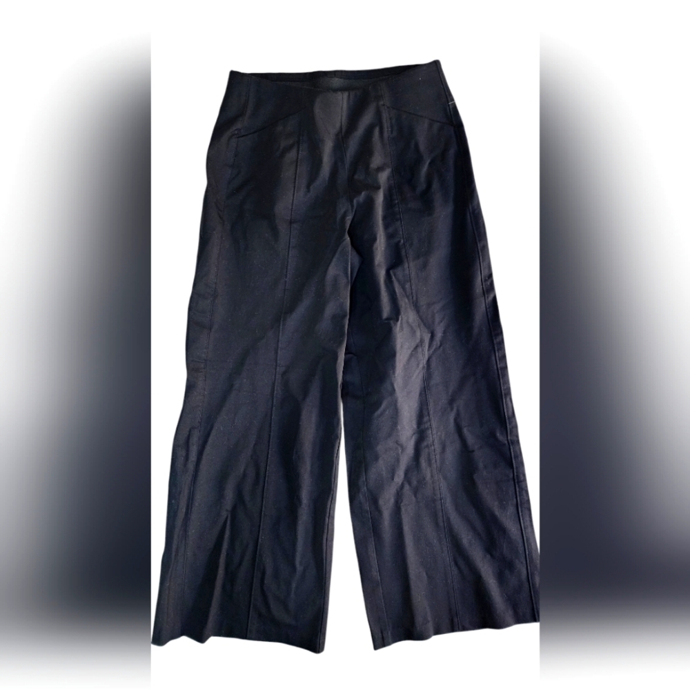 Old Navy High Rise Pixie Wide Leg Trouser Pants size Medium Petite